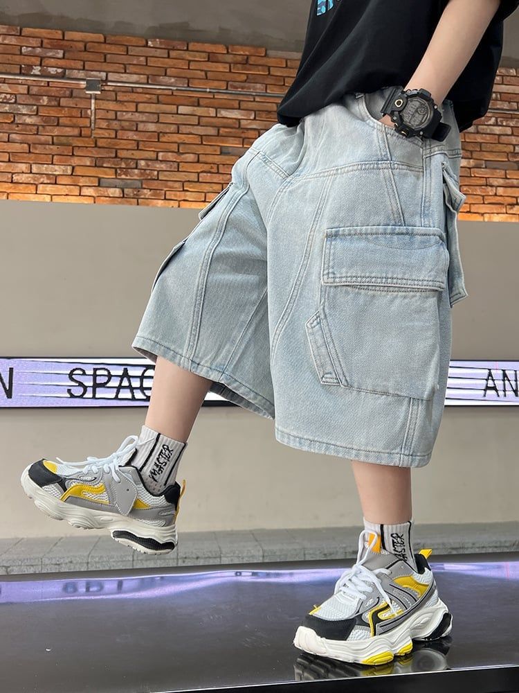 Quần jean ngắn túi hộp Q4