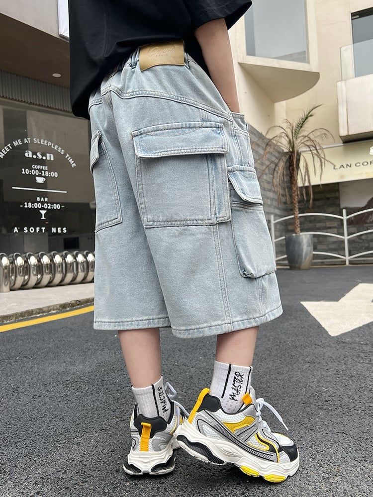 Quần jean ngắn túi hộp Q4