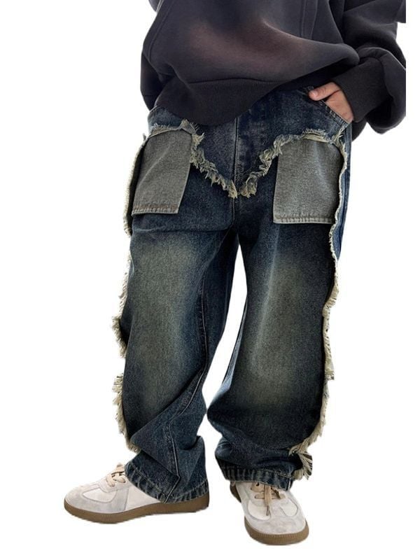 Quần jean dài ống suôn 230217(T)