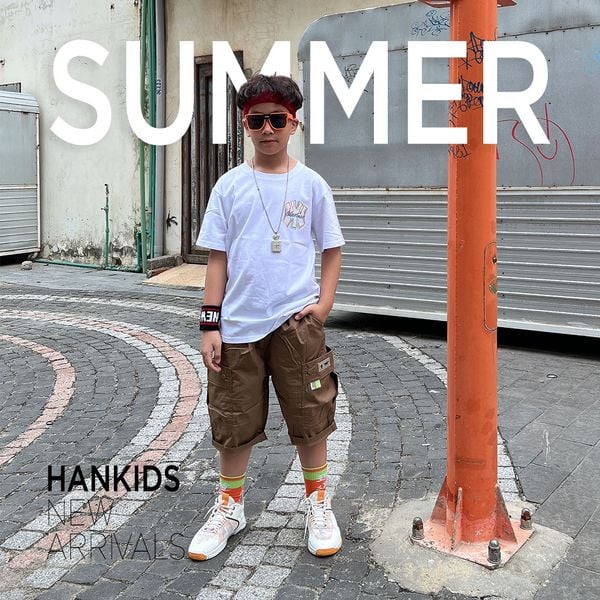 Áo  phông ngắn tay 132 size 15kg - 45kg (ST)