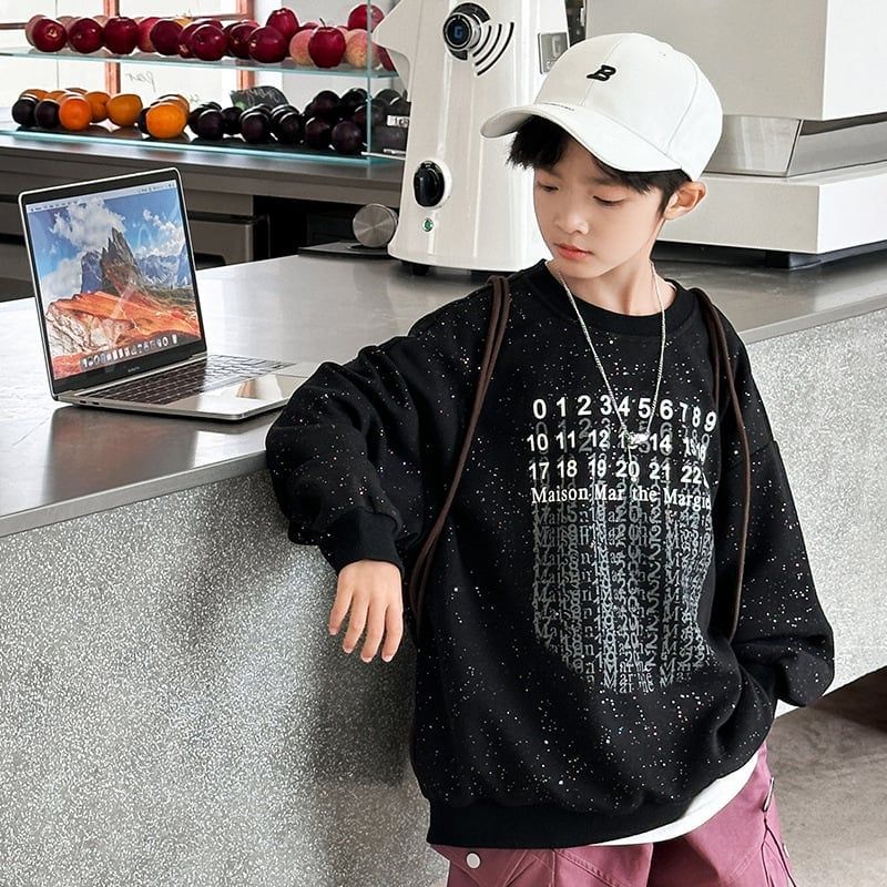 Áo dài tay nỉ nhũ kim tuyến BQ1598