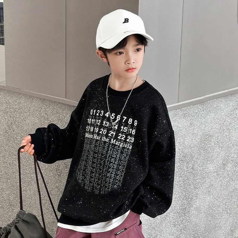 Áo dài tay nỉ nhũ kim tuyến BQ1598