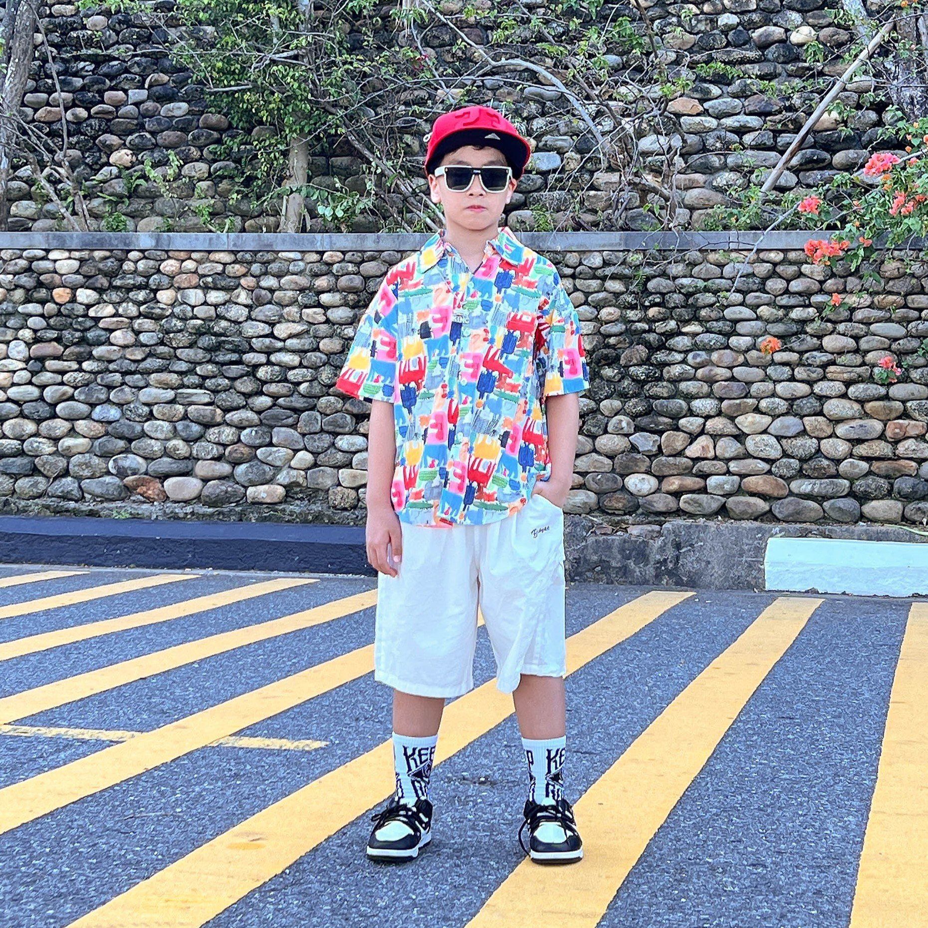 Áo sơ mi ngắn tay hoạt hình A170