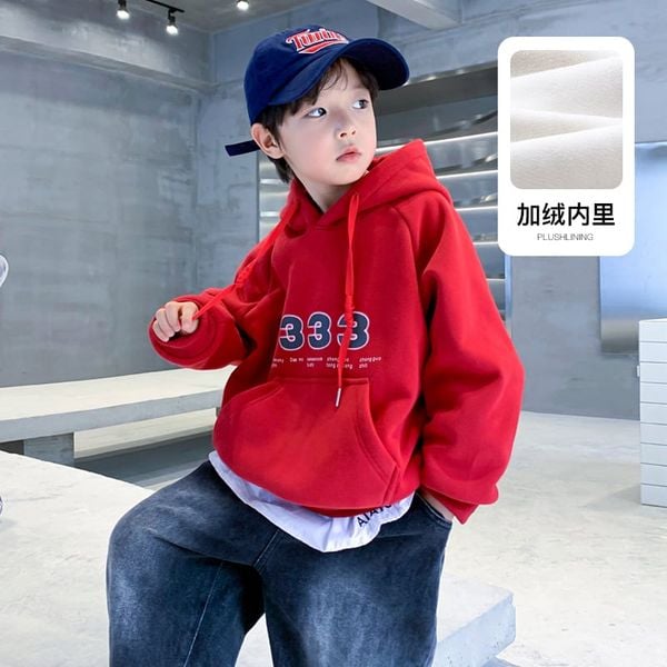 Áo dài tay có mũ lót nhung Y1578