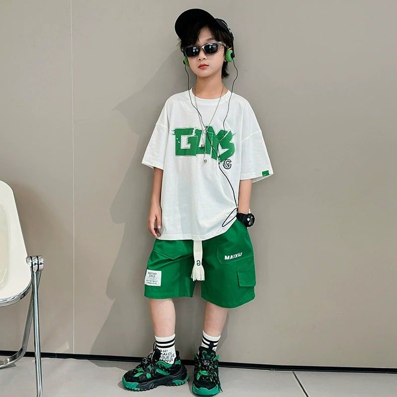 Set bộ ngắn mix quần kaki mềm B6 - 5532