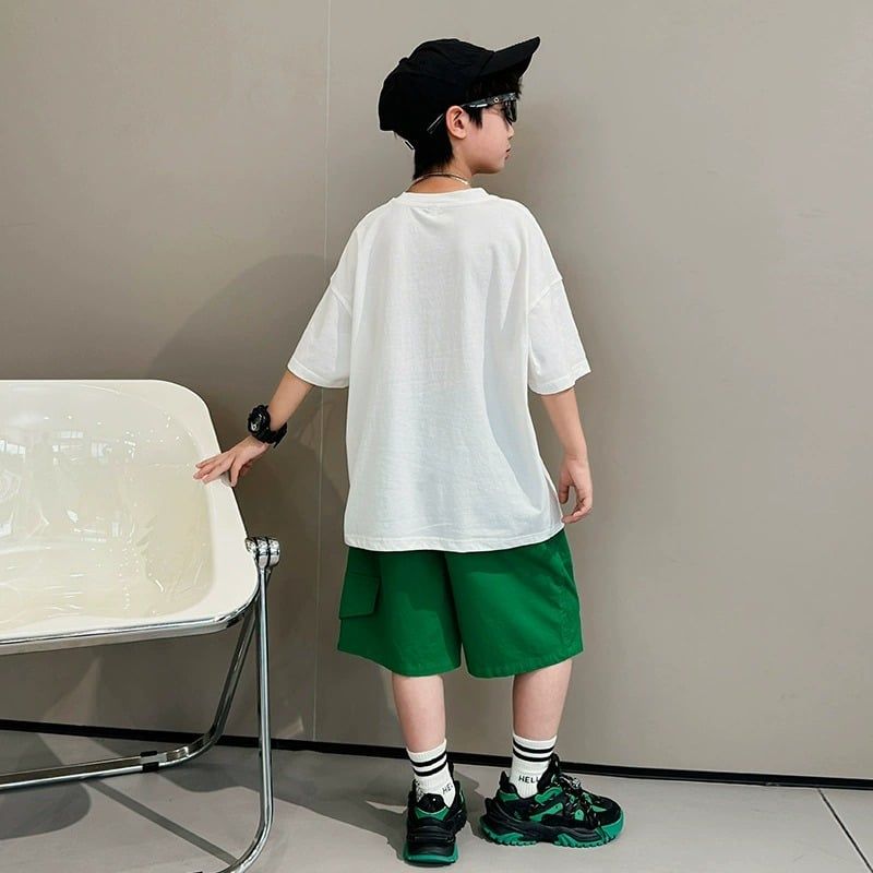 Set bộ ngắn mix quần kaki mềm B6 - 5532