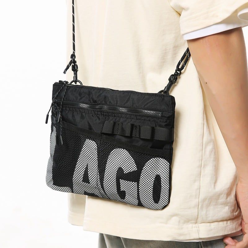 Túi xách đeo chéo phối lưới T004