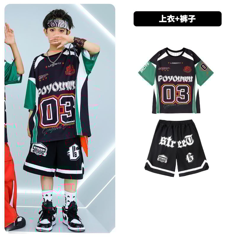 Áo jersey ngắn tay hiphop A33
