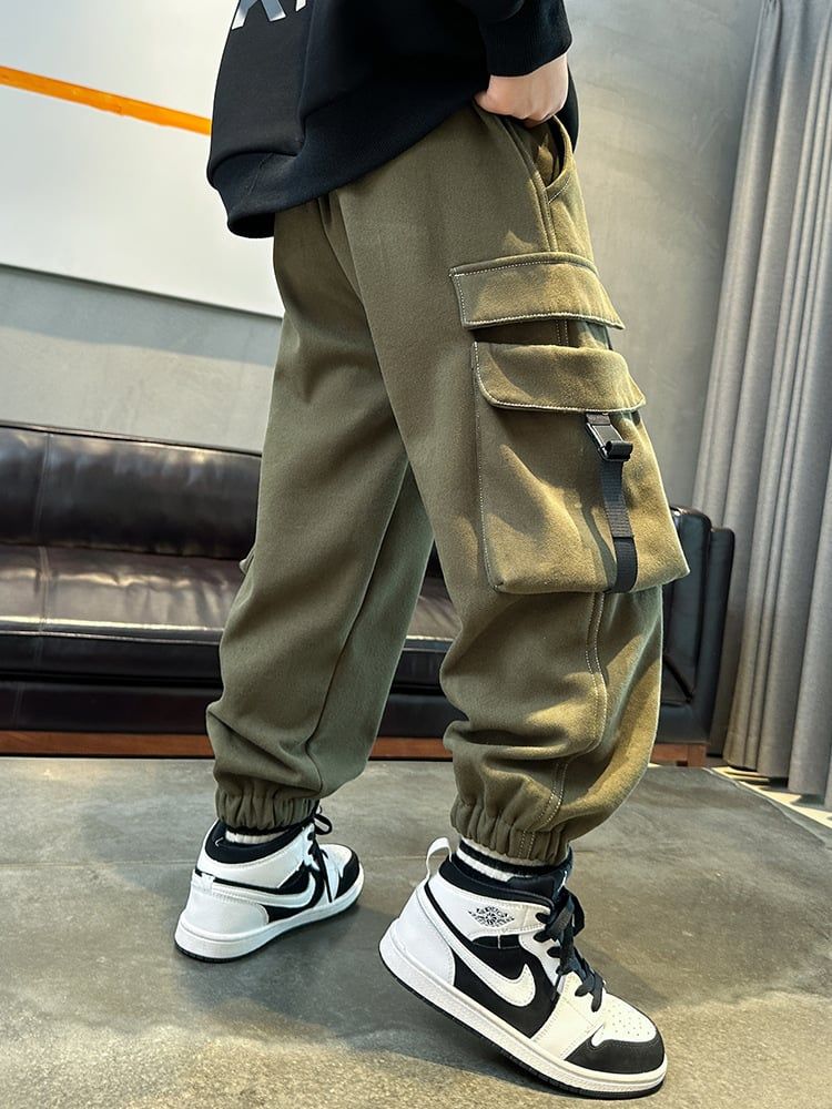 Quần dài kaki túi hộp lót nỉ QD207 - D23532