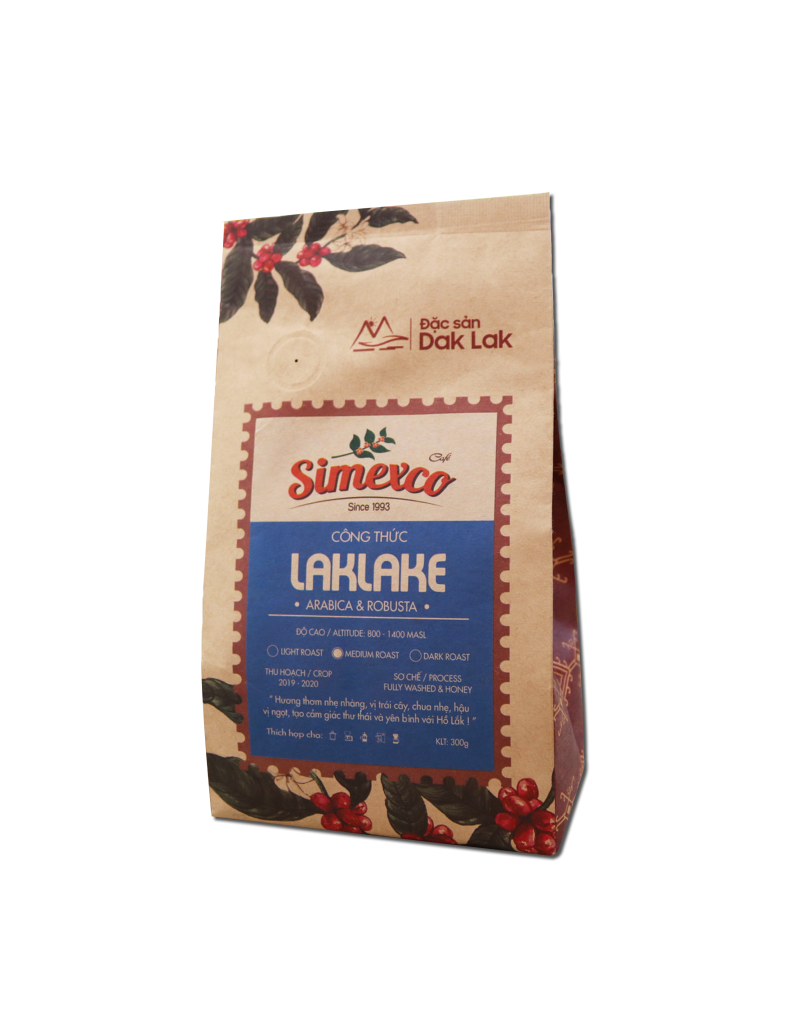  Cà phê rang xay - công thức Laklake - Bì 250g bột 