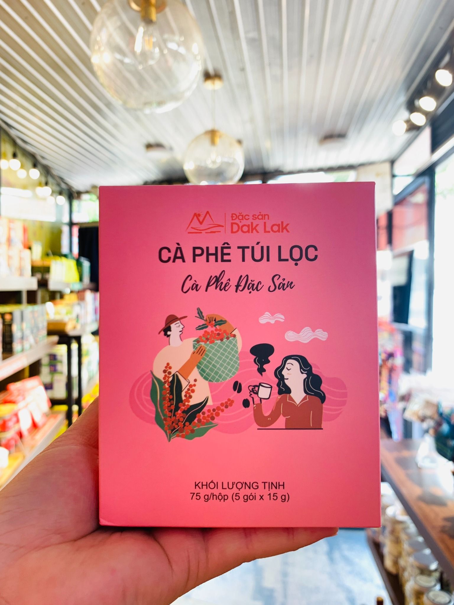  Cà phê rang xay - Cà phê túi lọc Drip - Đặc sản 