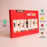  Gift box: Sô cô la VIET NAM gourmet MISS EDE - hộp lớn (VIETNAM gourmet Chocolate - gift box Size L) - Hộp 210 g (7 thanh x 30g: 4 thanh sữa & 3 thanh đen) 
