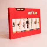  Gift box: Sô cô la VIET NAM gourmet MISS EDE - hộp lớn (VIETNAM gourmet Chocolate - gift box Size L) - Hộp 210 g (7 thanh x 30g: 4 thanh sữa & 3 thanh đen) 