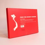  Gift box: Sô cô la VIET NAM gourmet MISS EDE - hộp lớn (VIETNAM gourmet Chocolate - gift box Size L) - Hộp 210 g (7 thanh x 30g: 4 thanh sữa & 3 thanh đen) 