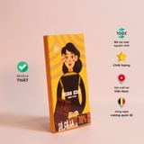  KON TUM Black Chocolate 70% MISS EDE (Box 60g: 2 bars)/  Sô cô la đen Kon Tum 70% MISS EDE - Hộp 60g (2 thanh x 30g) 