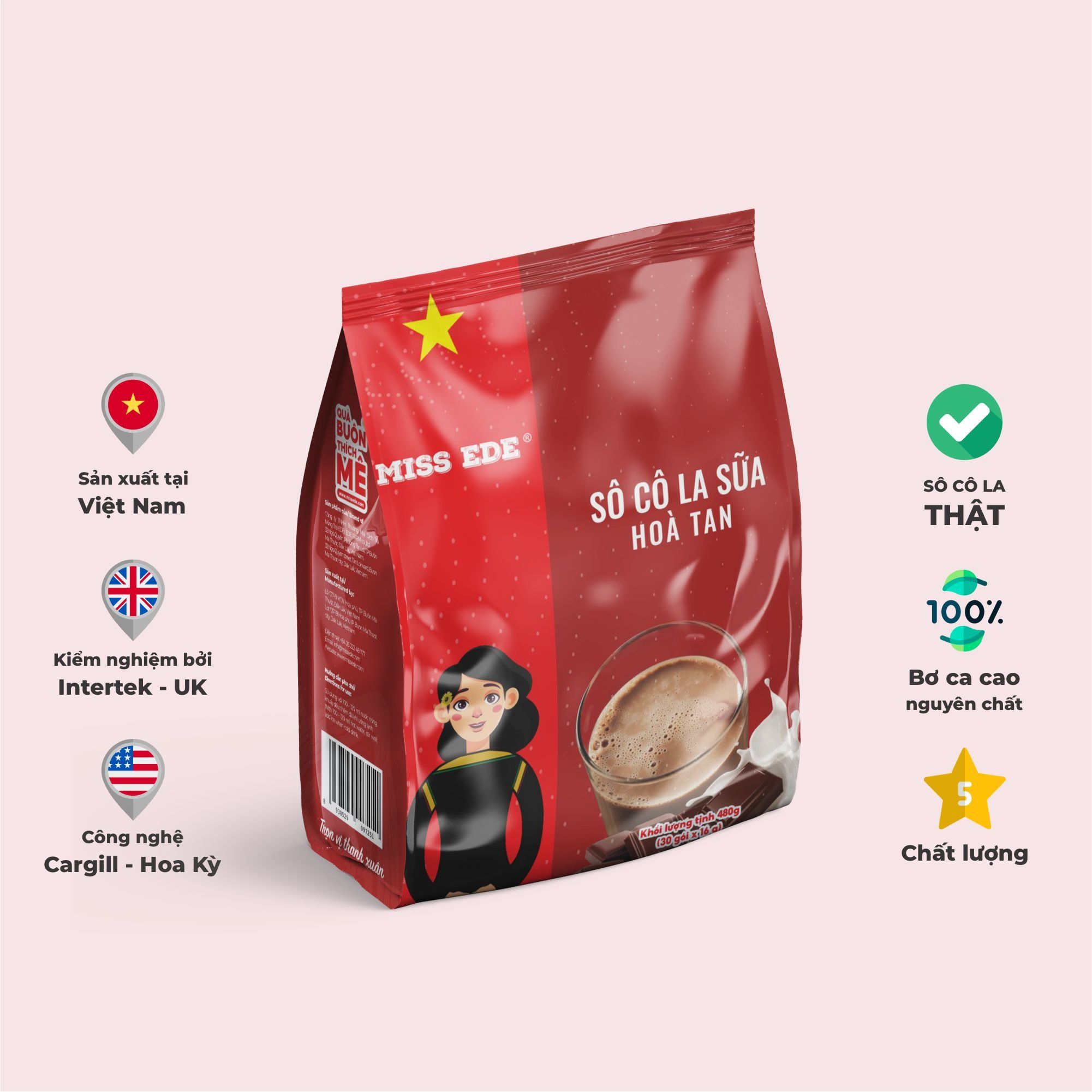  Sô cô la sữa hoà tan MISS EDE 15X16G(240g) 