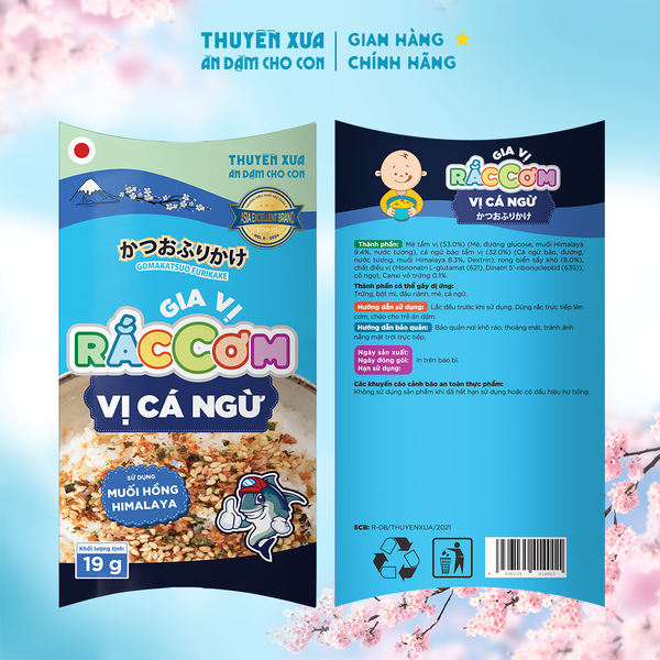 6 Gói Gia Vị Rắc Cơm Thuyền Xưa Cho Bé Ăn Dặm Sản Xuất Tại Nhật Bản