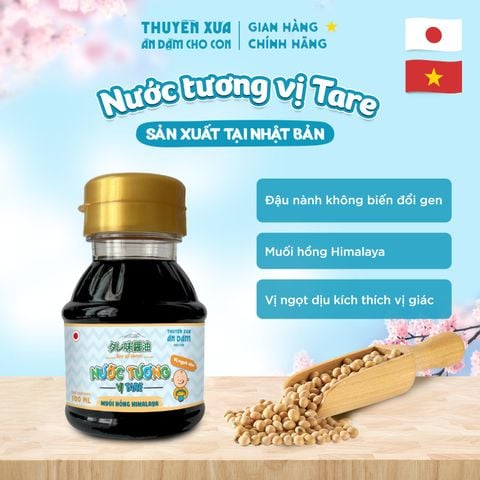 Nước Tương Ăn Dặm Thuyền Xưa - Vị Tare Ngọt Dịu – Chuẩn Nhật Bản - 100ml