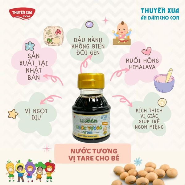 Nước Tương Ăn Dặm Thuyền Xưa - Vị Tare Ngọt Dịu – Chuẩn Nhật Bản - 100ml