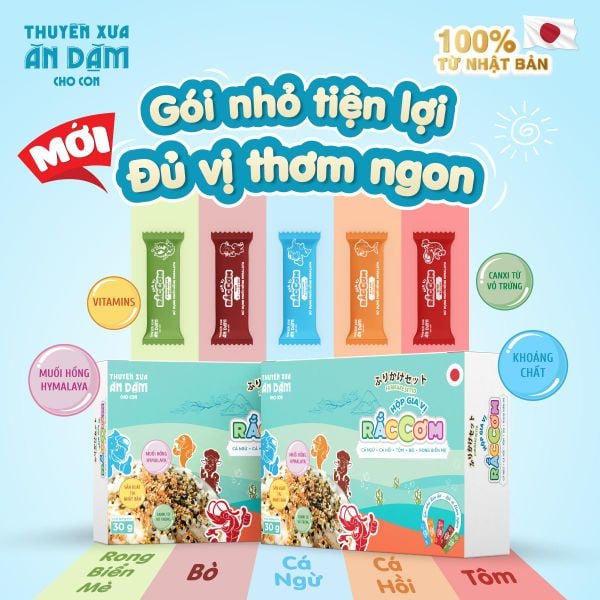 [COMBO] Nước Tương 100ml + Gia Vị Rắc Cơm Mix Vị 30g Thuyền Xưa Ăn Dặm Cho Bé