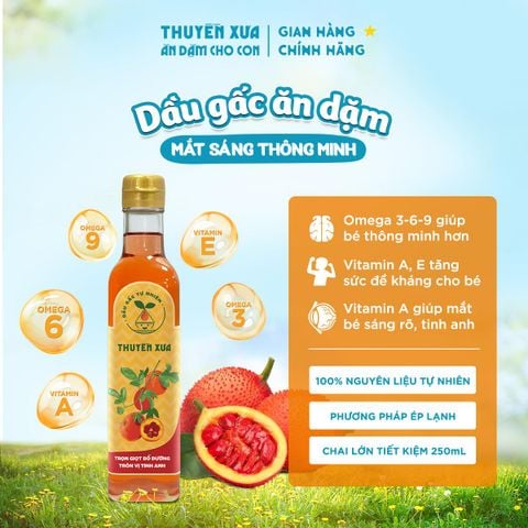 Dầu Gấc Ăn Dặm Tự Nhiên Thuyền Xưa 65ML/250ML