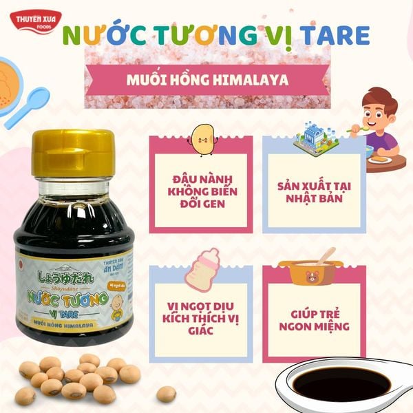 Nước Tương Ăn Dặm Thuyền Xưa - Vị Tare Ngọt Dịu – Chuẩn Nhật Bản - 100ml
