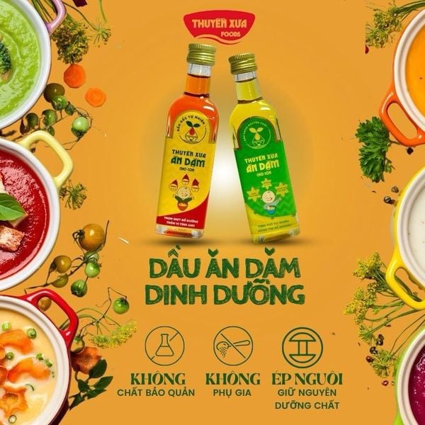 Dầu Sachi Ăn Dặm Nguyên chất Thuyền Xưa 65ml