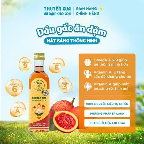 Dầu Gấc Ăn Dặm Tự Nhiên Thuyền Xưa 65ML/250ML
