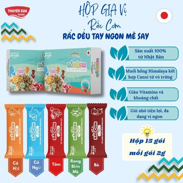Gia Vị Rắc Cơm Thuyền Xưa Ăn Dặm Cho Con- Mix Vị 30g