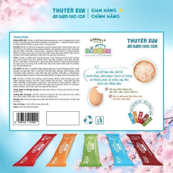 Gia Vị Rắc Cơm Thuyền Xưa Ăn Dặm Cho Con- Mix Vị 30g