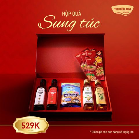 HỘP QUÀ SUNG TÚC ĐONG ĐẦY HẠNH PHÚC - THUYỀN XƯA FOODS