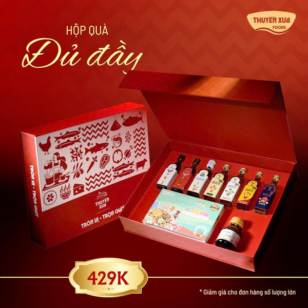 HỘP QUÀ ĐỦ ĐẦY DÀNH TẶNG NGƯỜI THƯƠNG THUYỀN XƯA FOODS