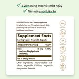 Viên Uống Bổ Sung Sắt Solgar Gentle Iron 25 Mg 90 Viên Thực Vật