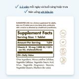 Vitamin D3 Solgar 25MCG 1000IU 90 Viên Nén Hỗ Trợ Xương Khớp