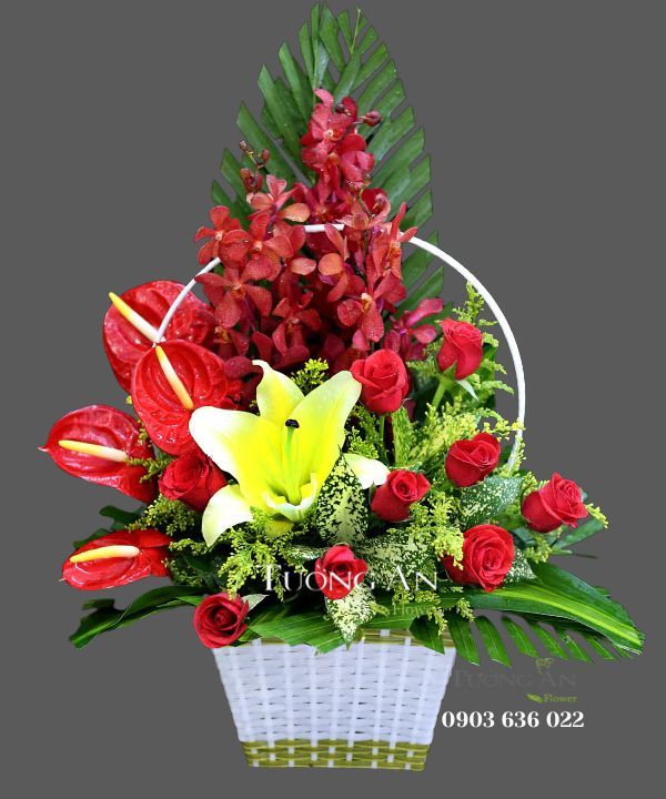  Giỏ Hoa Chúc Mừng - S19 