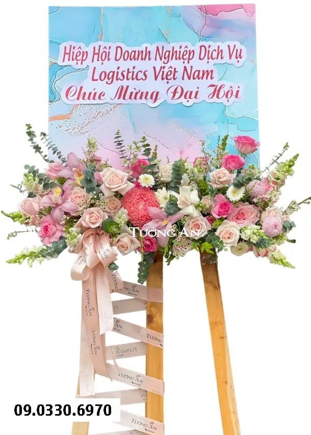  Kệ Hoa Chúc Mừng Đại Hội Hiện Đại - B468 