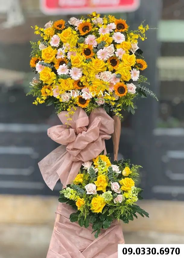  Kệ Hoa Mừng Ngày Thành Lập Công Ty - B492 