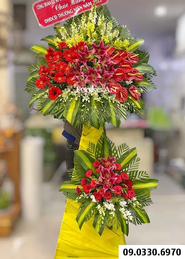  Kệ Hoa Chúc Mừng Tổng Kết - B494 