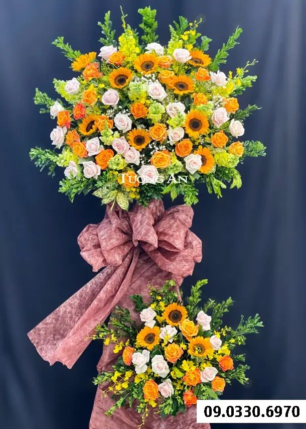  Kệ Hoa Chúc Mừng Tươi Sáng - B495 