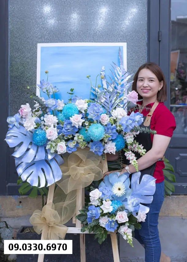  Kệ Hoa Tone Xanh Dương - B507 