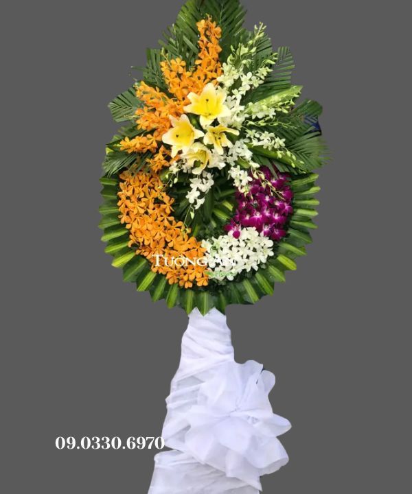  Vòng Hoa Viếng Đám Ma - B217 