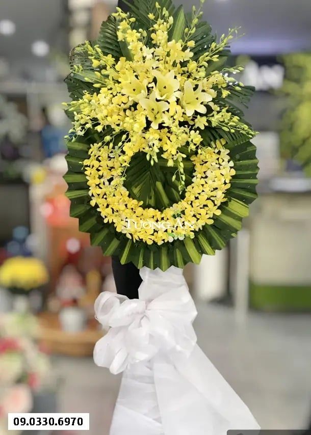  Vòng Hoa Chia Buồn Phật Giáo - B264 