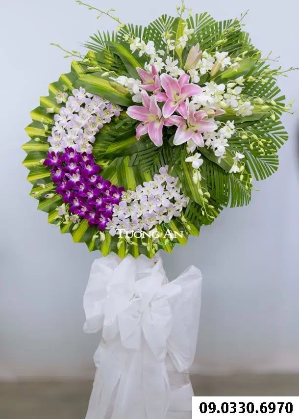  Vòng Hoa Viếng Đám Ma Giá Rẻ - B287 