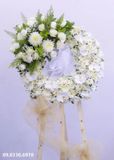  Vòng Hoa Tang Lan Hồ Điệp Trắng - B336 