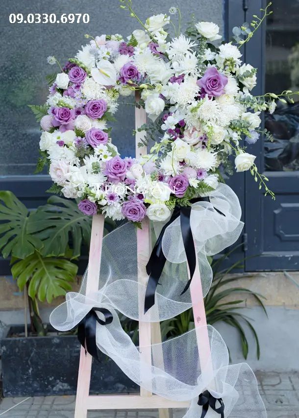  Vòng Hoa Tang Lễ - B346 