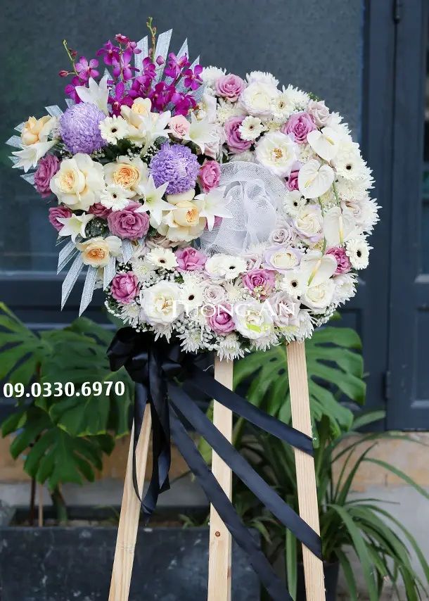  Vòng Hoa Chia Buồn - B350 