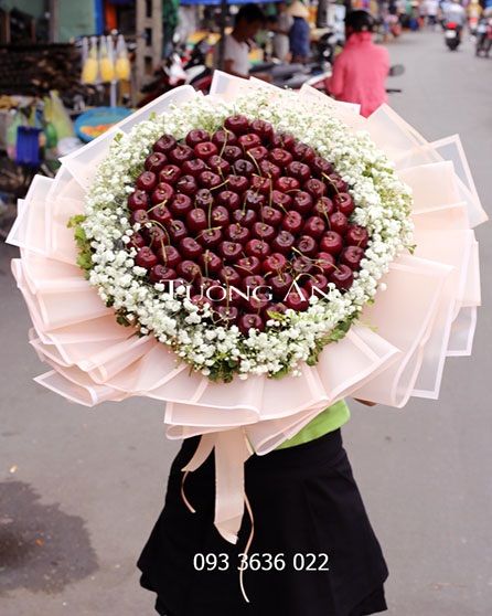 Bó Hoa Trái Cây Cherry