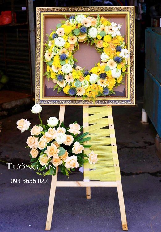  Kệ Hoa Chúc Mừng Vàng Tươi - S503 