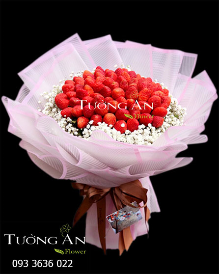 Bó Hoa Trái Cây Dâu À