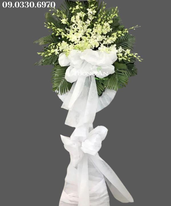  Vòng Hoa Tươi Viếng Đám Tang - B262 